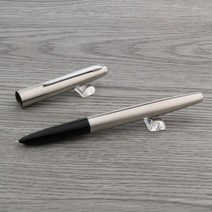 깃털 펜촉 만년필 JinHao 911 스테인레스 스틸 F 고급스러운 실버 문구 사무실 학교 용품, [01] stainless steel, 한개옵션1