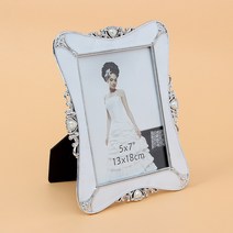 썸띵 하트 포인트 프레임 캘리그라피 드라이플라워 기념품 사진 포토 액자, 랜덤
