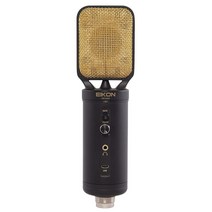 PROEL Eikon CM14USB USB + XLR 콘덴서 스튜디오 마이크 인터페이스 포함 (블랙 & 골드)