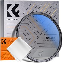 K&F CONCEPT 슬림 다층코팅 CPL필터, 49mm, K시리즈