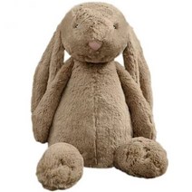 토끼인형 부드러운 박제 아이 긴 귀 잠자는 귀여운 만화 봉제 장난감 어린이 봉제인형, 30cm, 갈색