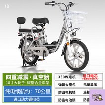 가성비전기자전거 48v 출퇴근 미니벨로 전기펫 로드 배달 성인 접이식 초경량 전동 용, 15AH, 18인치 -인버터 모터-20AH  70km