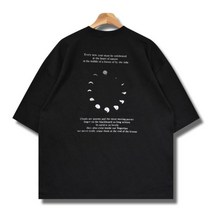 꼰스 하트 뉴 문 오버핏 반팔티