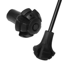 고급등산스틱 1Pcs 새로운 블랙 노르딕 워킹 폴 트렉 폴 텔레스코픽 Alpenstock Crutch 워킹 스틱 야외 하이킹 액세서리, 2. 2