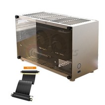 새로운 알루미늄 ITX 미니 케이스 SFX/SFX-L PSU/70mm CPU 쿨러/210mm GPU/SSDX2/ USB 3.0 X1 HTPC 데스크탑 게이머 캐비닛, 18.5CM Extension kit