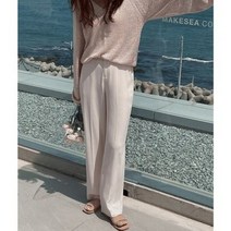 바보사랑 여성 데일리 슬랙스 여름 팬츠 바지 파스텔 일자 롱 .디작소