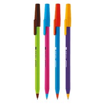 모나미 153스틱 비비드볼펜 0.7mm 1타스, 코랄, 1개