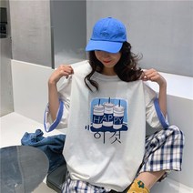 빅 사이즈 배구복 반팔 티 여 패션 의류 여성 상의 패션 의류 여성 상의