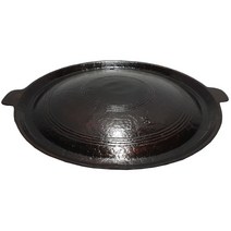 창조명품주물 무쇠 양면 솥뚜껑불판 지름 30cm~60cm 2~8인용 구이판 솥뚜껑 가마솥뚜껑 캠핑 가정용, 4~5인용 430호 지름43cm