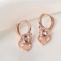 클루 CLUE 당일배송 클로버 큐빅 실버 귀걸이 CLER20574OPW