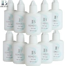 I-뷰티 젤 리무버 속눈썹 연장용 IB 투명 접착제 15ML 전문적인 사용 공식 제안용 10 개, 01 10pcs
