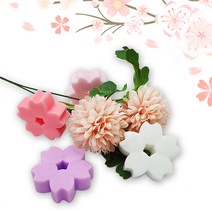 [점빵] 천연 수제비누 벚꽃 올리브 비누 2구세트 55g x 2구, 화이트x화이트