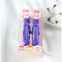 쪼야 썬클립 캐릭터 ver.미용실 집게핀 악어핀 헤어클립 헤어핀셋, 부엉이 - 옐로우