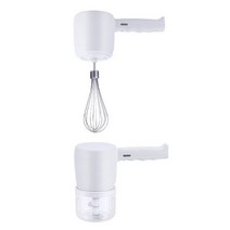 스파이럴 믹서 생크림 영업용 믹서기 휴대용 블렌더 usb 충전식 식품 핸드 전기 푸드, 하얀