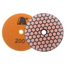 폴리싱패드 화강암 석재 콘크리트 대리석 연마용 5 인치 125mm 연마 다이아몬드 건식 패드 유연한 연삭 디스크 사용 1 개, [03] 200