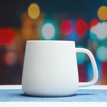 북유럽 스타일 세라믹 머그컵 커피잔, 클래식 화이트