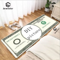 3D 욕실 러그 달러 돈 바닥 매트 Hbo 주방 카펫 거실 목욕 관 입구 문 홈 복도, 120cmx180cm, CN, DIY