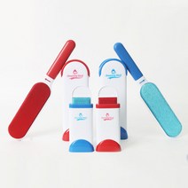 어메이징스틱 틈새 먼지 청소 고양이 강아지 털 제거기 먼지털이 제거기 애완용 클린장갑 세트, 레드