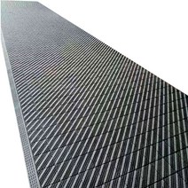 바닥매트 고무판 호텔 건물 진입로 필수템 장마철, 싱글 브러시 레드 45x60CM