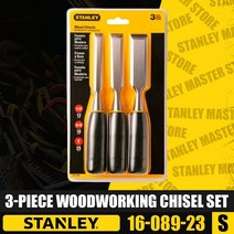 STANLEY 3 피스 목공 끌 세트 핸드 시멘트 끌 나이프 원통형 펀치 팁 플랫 끌 펀치 16-089-23