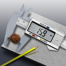 보급형 디지털 버니어캘리퍼스 전자 노기스 버어니어 캘리퍼스 전문가용 측정 공구, ABS디지털캘리퍼스블랙