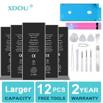배터리 고용량 전화 iphone 호환5S 5 6S 6 7 8 Plus X SE SE2 XR XS 11 12 13 Mini Pro Max 교체 용 4 4S 도구, [10] For iphone 호환7 Plus