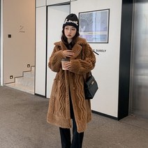 밍크쟈켓 인조 퍼쟈켓 겨울 새로운 양 깎은 양고기 모피 모피 통합 곡물 모피 코트