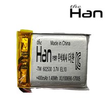 더한 리튬 폴리머 배터리 충전지 602530 400mAh, 1개