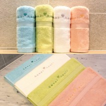 송월타월 스윗하트하니 세면타올 100g 면사, 랜덤 발송, 5매