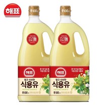 [해표] 콩기름 식용유 1.8L, 2개