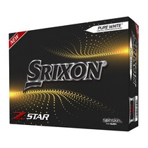 새로운 Srixon ZStar 7 2021 골프공 옵션선택, White, 3 Dozen