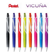 Pentel VICUNA 펜텔 비쿠나 볼펜 비쿠냐 0.5(BX155)/ 0.7(BX157), 0.5 적색(적색심)