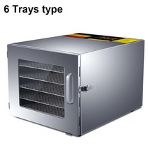 가정용 식품 건조기 농업용 야채 과일 농산물 110V/220V 6 겹 트레이 식품 탈수기 스낵 공기 건조기 스테, 01 6 Trays_03 UK_01 110V
