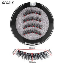 5 자석 자기 속눈썹 메이크업 속눈썹 천연 자기 속눈썹밍크 속눈썹 메이크업 도구, gp02-5, 협력사