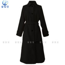 셀럽당 도톰한 겨울 하프 기장 루즈핏 슬림해 보이는 모직 코트 여 가을 모직 코트