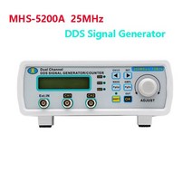 주파수 카운터 MHS 5200A 6 12 20 25M 듀얼 채널 디지털 신호 발생기 기능 임의 파형 DDS 소스 TTL, 영국, MHS-5200A(25MHz)