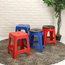 리빙패밀리 플라스틱의자 야외의자 행사용의자 야외의자, 회전의자 레드