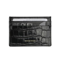 원데이클래스 가죽공방 카드지갑만들기 hiram beron make your own case gift for women small wallet italian leather, 글로시 블랙
