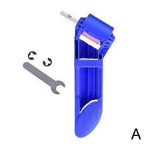 드롱기글라인더 전동 글라인더 Portable Grinder Drill Bit Kit Sharpener Grinding Wheel Electric Knife, 01 blue