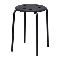 이케아 마리우스 스툴 의자 보조의자 식탁의자 어린이의자 아동의자 45cm * 32cm, 블랙