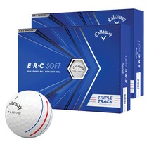 캘러웨이 ERC 소프트 트리플트랙 3피스 화이트 골프공 12개입X2개, 단품