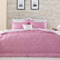 [클푸] #알러지케어침구# 양면 사용가능~ 러블리 퀸즈 핑크 싱글차렵이불