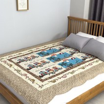 리빙엠 네추럴 퀼팅 러그 대형 160x210 카페트 발매트