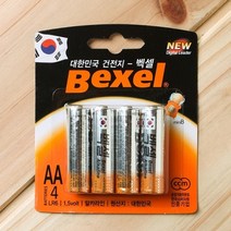 롯데 4p 벡셀 1.5V AA 알카라인 건전지, 알락잇쿠팡 1