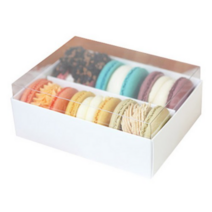 이홈베이킹 윗투명 마카롱상자, 혼합 색상, 60개입