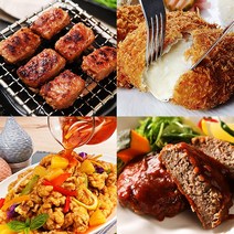 [청년상점 냉동창고 대개방] 냉동 22종 골라담기(떡갈비 함박 돈까스 탕수육 등), 떡산적스테이크 1봉(27개입)