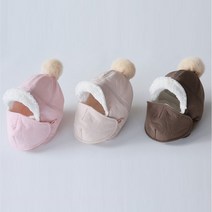 원이가게 국내생산 아동 유아 겨울 데일리 귀달이 모자 바닐라 마스크 항공모