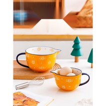 도자기저그 브런치 오븐 크리머 세라믹 시럽 그릇 베이킹 핸들 믹싱, 스몰 믹싱 볼