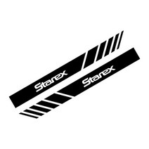 자동차 백미러 스티커 현대 호환 겟츠 그랜저 넥소 팰리세이드 스타렉스 티뷰론 장소용 액세서리 2 개입, [05] For STAREX, [01] Black