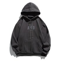 남성 일본 심플 베이직 레터링 프린트 후드 겨울 기모 도톰 후드 스키 맨투맨